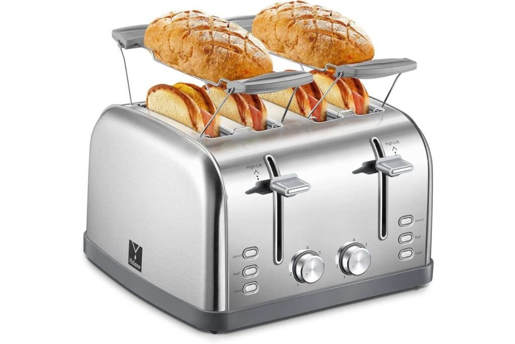 Yabano Retro Bagel 4-Slice Toaster